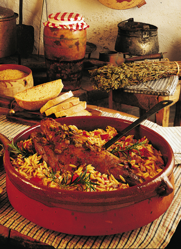 Meat and Orzo Oven-Baked Stew